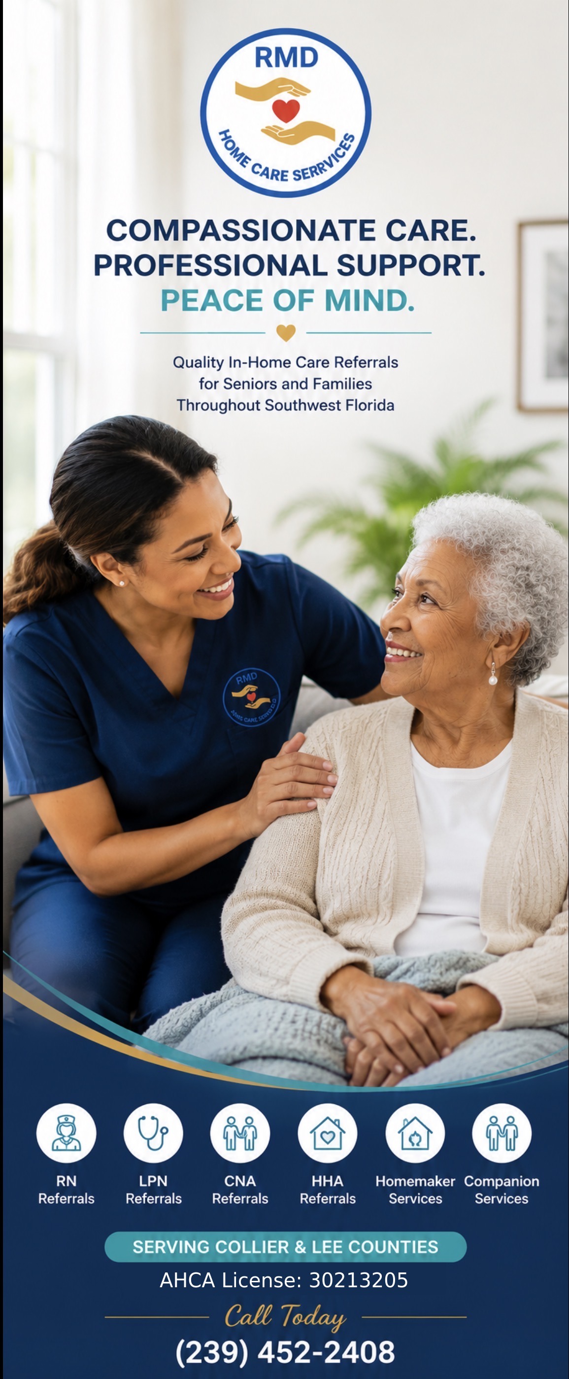 RMD Home Care Services — compassionate care, professional support, peace of mind